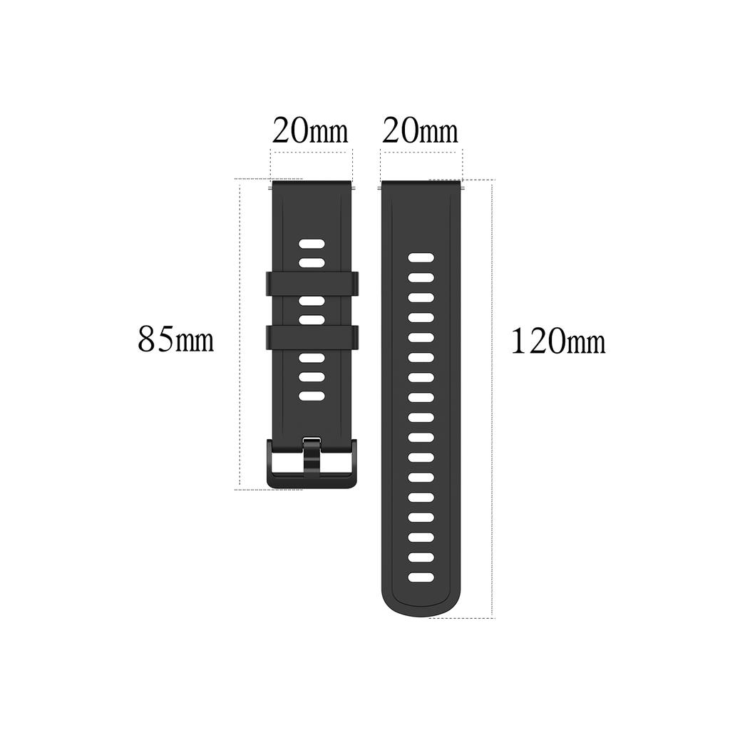 20mm Soft Silicone Replacement Wrist Strap for Huami Amazfit GTR 42mm/GTS