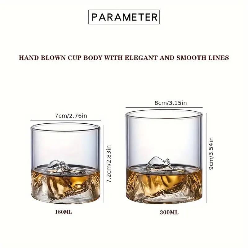 180/300ml Whiskey Glasses Mount Japanese Whiskey Glasses Fuji-Mount Drinking Glass Mountain Water Glass Drinking Glass Mug Cup