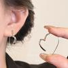 Gold Ring Earrings Women's Ear Buckles Light Luxury High-end Earrings Autumn and Winter Ring Earrings