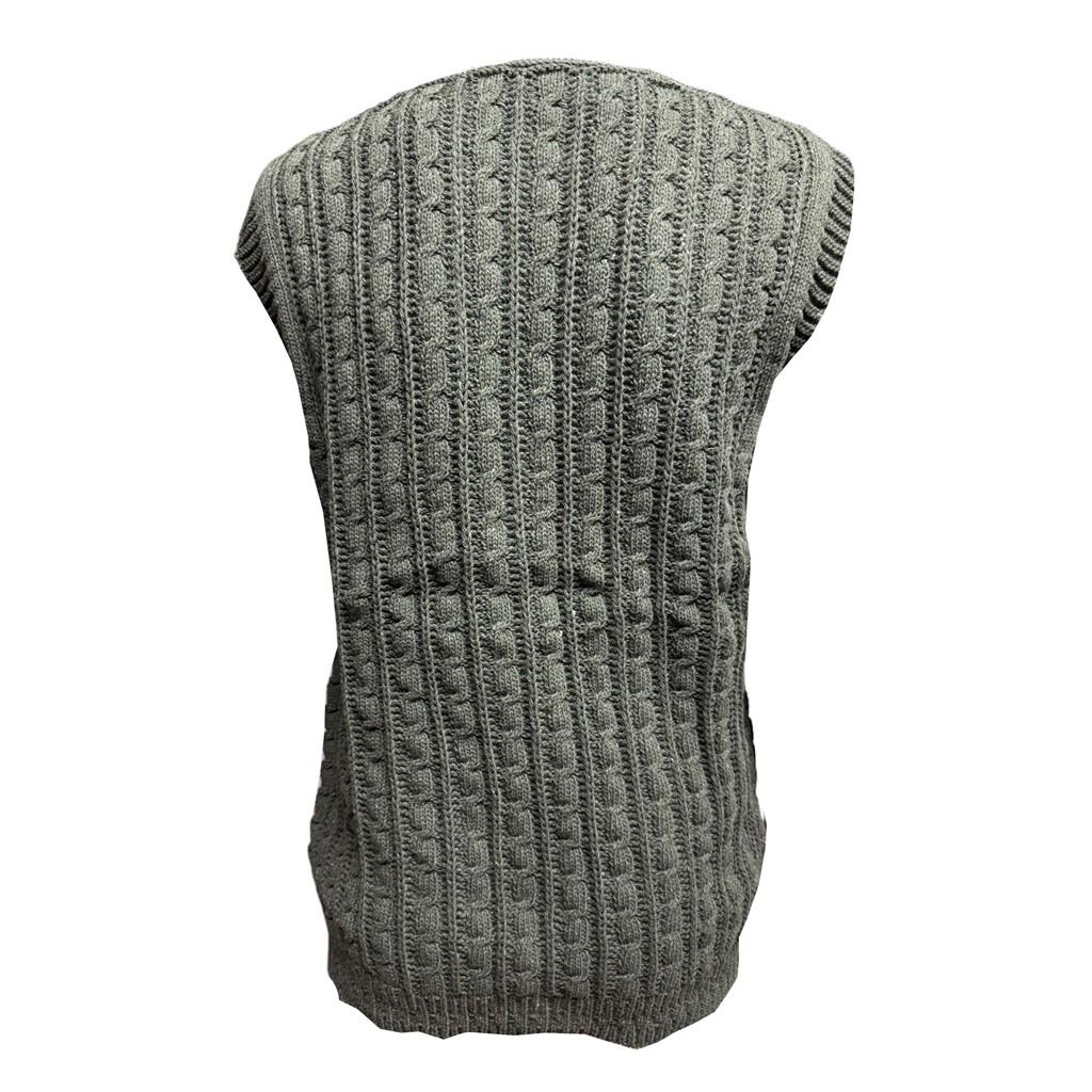 Ciciten Pocket Buttoned Daily Knitwear Women's Vest Mother's Vest