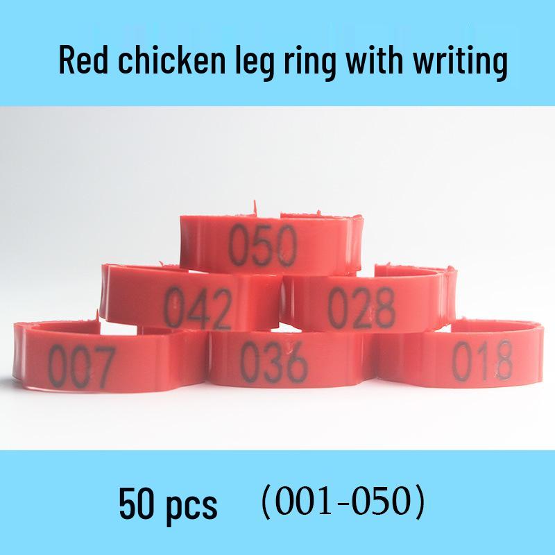 Laser Engraved Poultry Leg Rings for Chickens, Ducks, and Geese - Identification Markers