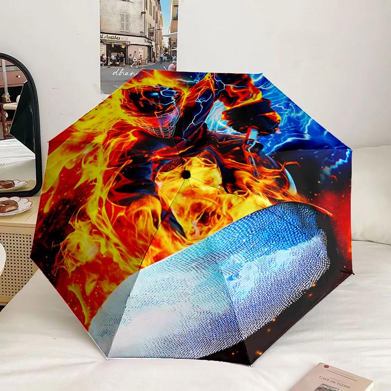 Baseball Fire Power Umbrella 8-Frame for Travel, camping, Casual Lightweight Portable Umbrella, Essential for every family Holidays Gift