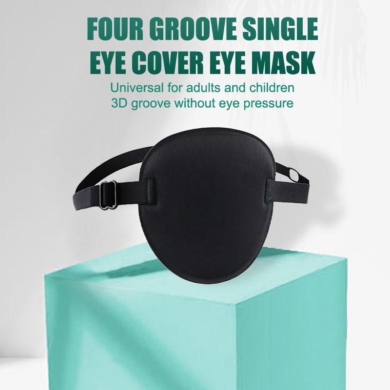 1Pcs Single Eye Patch Adjustable 3D Foam Groove Breathable Eyeshade For Lazy Eyes Medical Use Concave Eye Patch