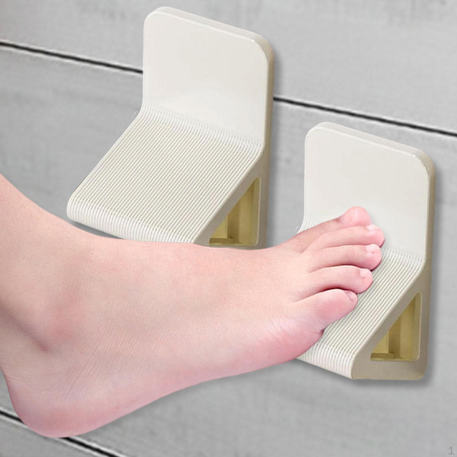 

2 шт. Подставка для ног для душа Педали Аксессуары Настенная Удобная Подставка Нога для бритья