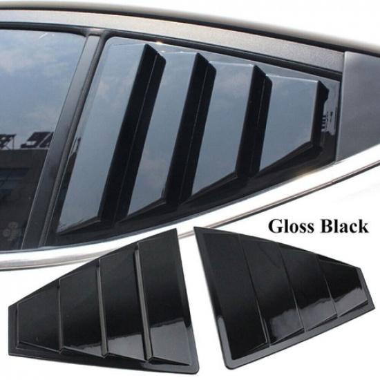 Glossy Black Side Vent Window Scoop Louver Cover For Hyundai Elantra 2017-