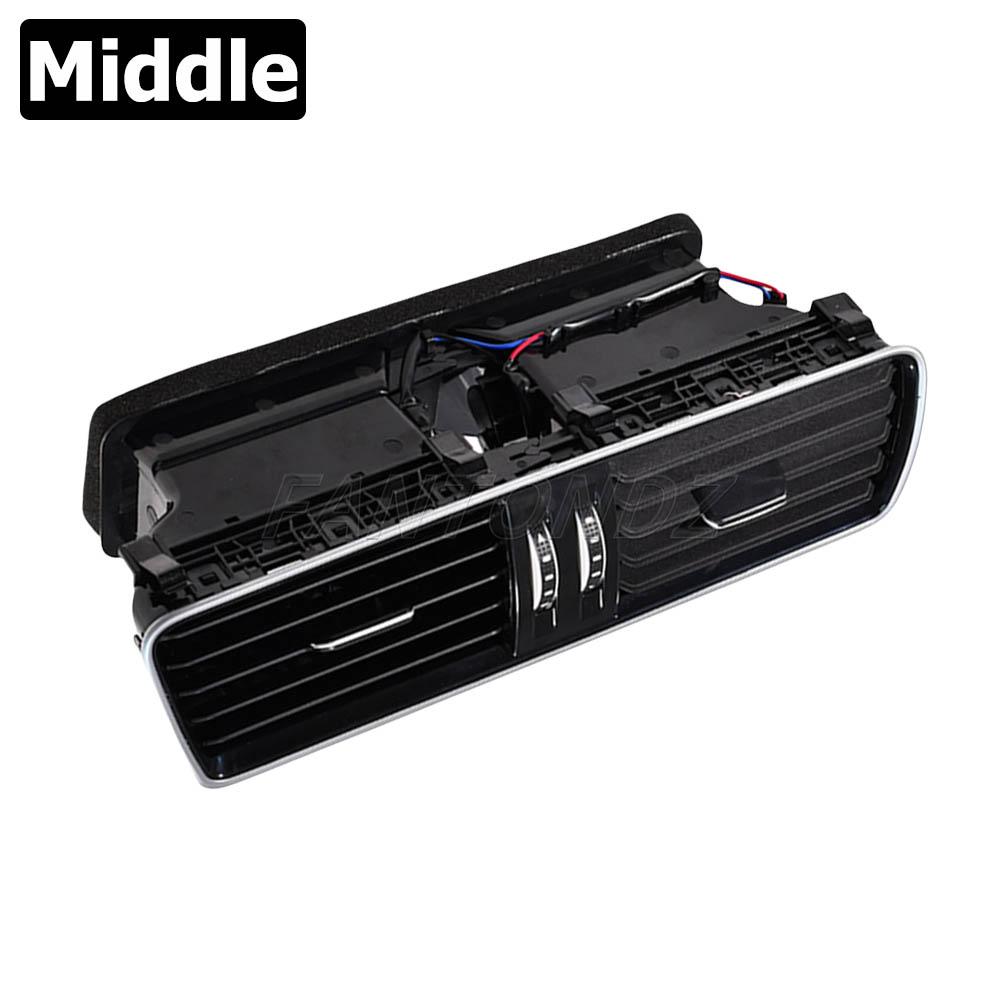 3AD819701A 3AD819702A 3AD819728A Black Chrome Piano Paint Air Conditioning Outlet Vents For VW Passat B6 B7 2006-2011