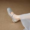 2026 Spring British Style Slimming and Breathable Mary Jane Shoes Women's Hollow Shallow Mouth Single Shoes