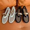 Women's 2025 Summer Round Toe Mesh Fisherman Sandals - Metal Buckle, Soft Sole, Breathable, Fashionable.