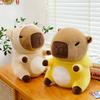 New I Pink Rabbit Transformed Into Capybara Doll Little Yellow Duck Capybara Bear Doll Children Comfort Plush Play