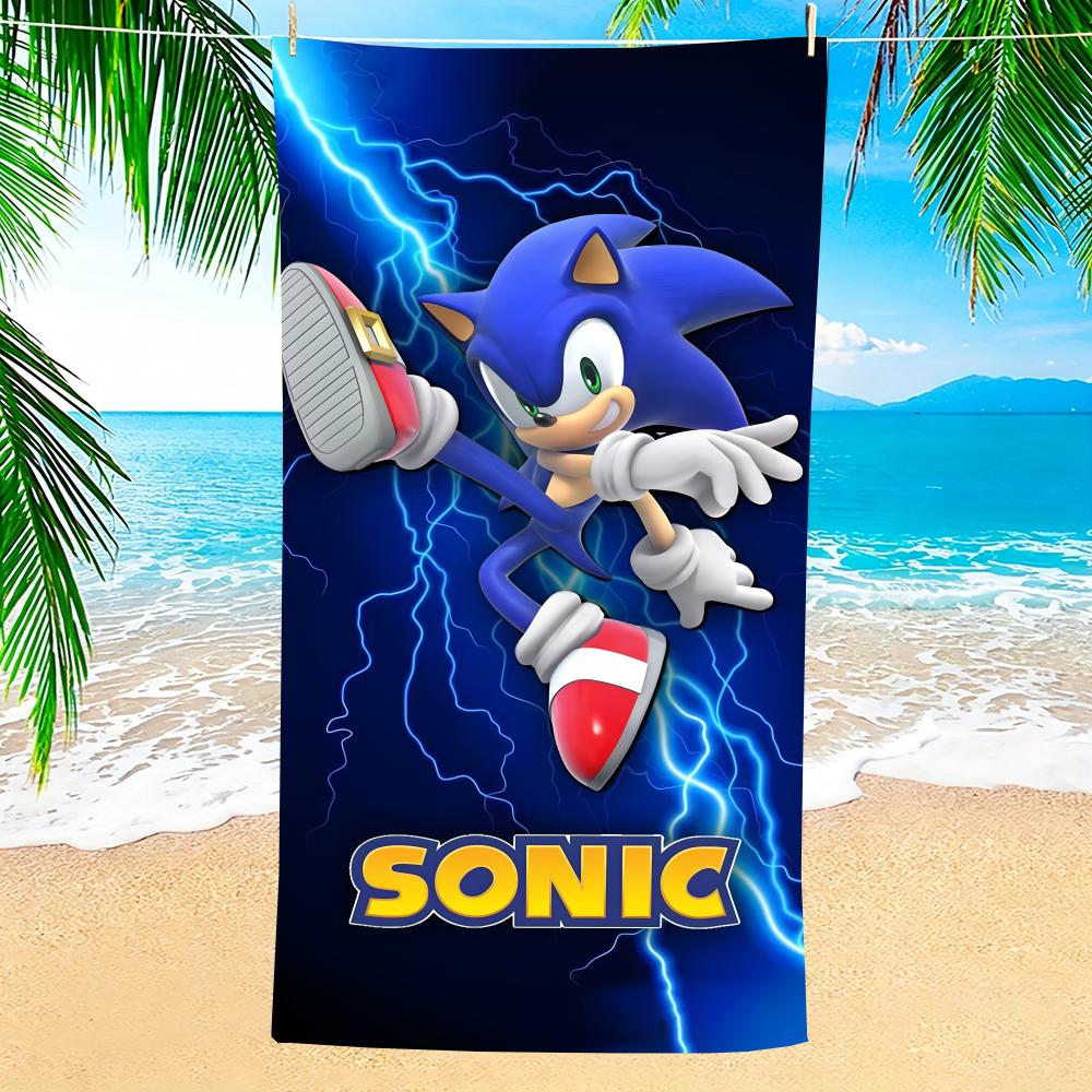Game S-Sonic Soft Pool Gift For Travel Gym Shower Camping Quick Dry Sports Large Beach Towels