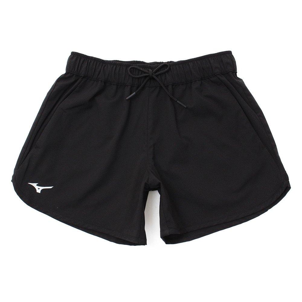 

Mizuno Move Cloth Size S Warm-Up Shorts, Sweat-Wicking, Quick-Drying, Stretch, Soft, Women s, Black, (32MD8232) чёрный