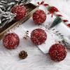 1Pcs 8CM Christmas Hanging Balls Sequined Glitter Ball Xmas Tree Lightweight Foam Pendant New Year Home Decor