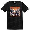 Rennwagen Bergkulisse T-Shirt Vintage Rennsport Grafik-T-Shirt 36 Outdoor-Abenteuer