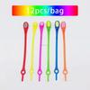 1 Pair Round Elastic Silicone Shoelaces No Tie Universal Comfort Slip On Replacement Shoe Straps for Men Women