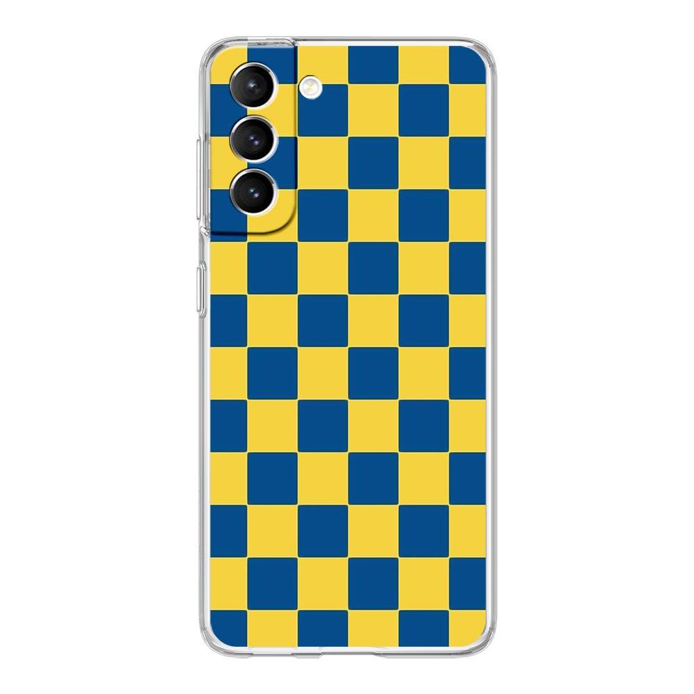 Checkerboard Plaid Checked Phone Case For Samsung Galaxy S23 Ultra S22 5G S20 S21 FE 5G S10E S9 S8 S10 Plus Soft Clear Cover