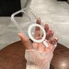Crystal Transparent For Magsafe Magnetic Wireless Charge Case For iPhone 16 15 14 13 12 11 Pro Max Fundas Hard Acryli Back Cover