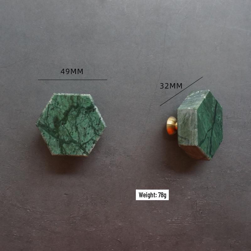 

Современная ручка для ящика/шкафа из латуни с отделкой под белый и зеленый мрамор