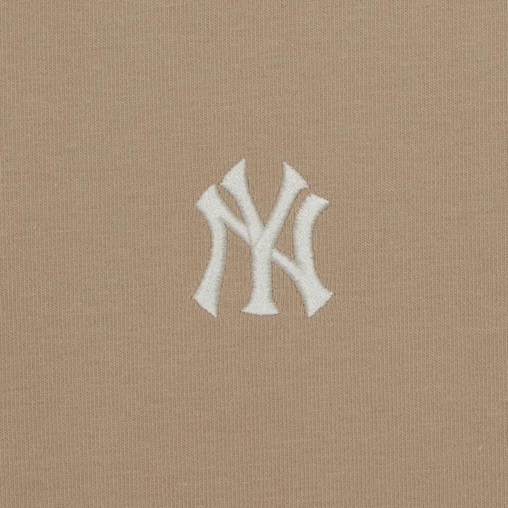 MLB New York Yankees Summer Breathable High-Quality Basic Solid Color Short Sleeve Embroidered Round Hem T-Shirt Women Tops 3FTSB1163-50SAM