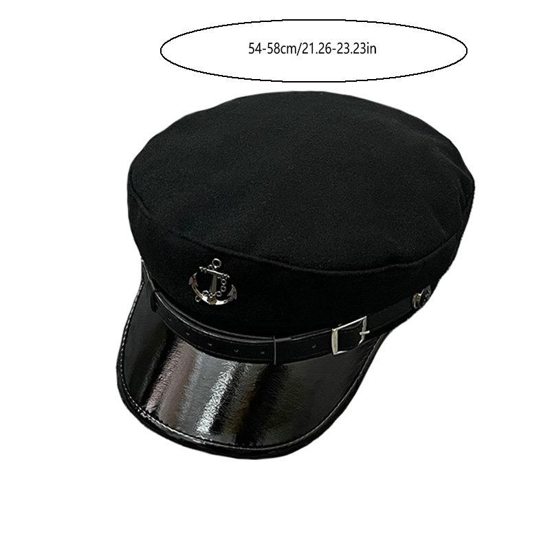 Chic Vintage-Inspired Beret Cap For Women - Lightweight Cotton, Adjustable Drawstring Closure, Perfect For Fall & Winter