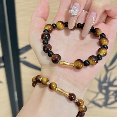 New Chinese Koi Tiger's Eye Stone Bracelet Women's 2025 New White Bracelet Exquisite Versatile Premium Jewelry