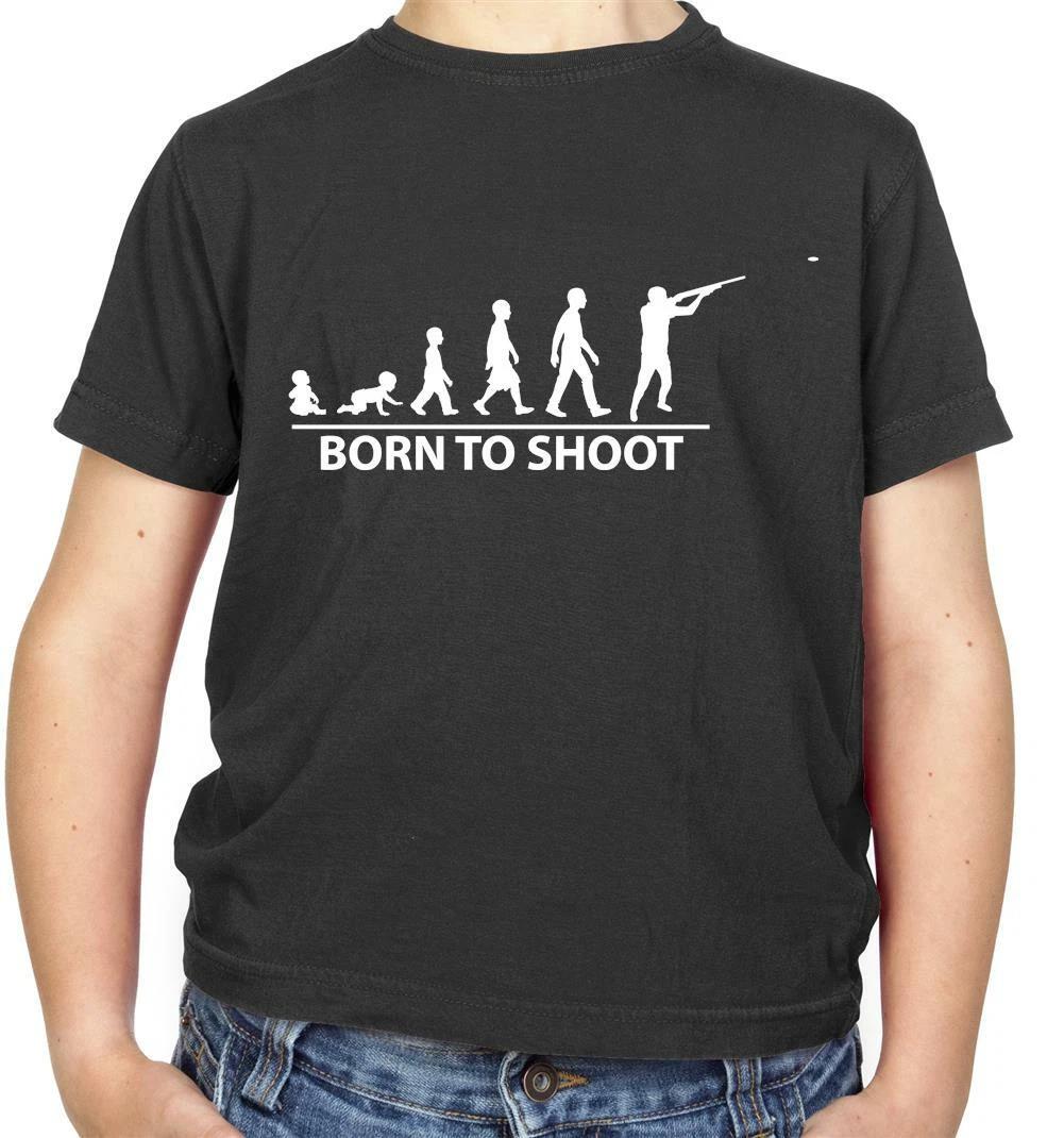 

Born To Shoot (Clay Pigeon) Kids T-Shirt - Trap Shooting - Skeet - Gun - Sport 100