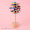 Wooden Spinning Lollipop Fisher Series Creative Ornament Children'S Creative Toys Christmas Spinning Spiral Tree Toy