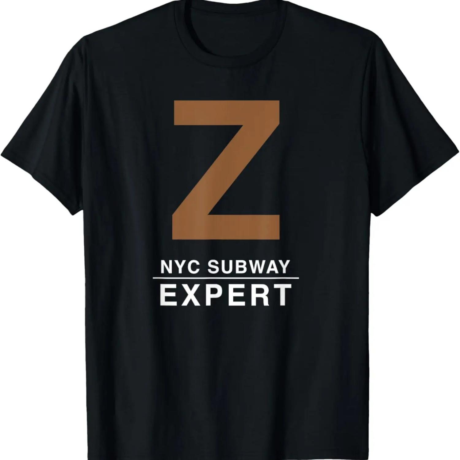 NYC New York City Subway, Z Train Expert Graphic T-Shirt S чёрный