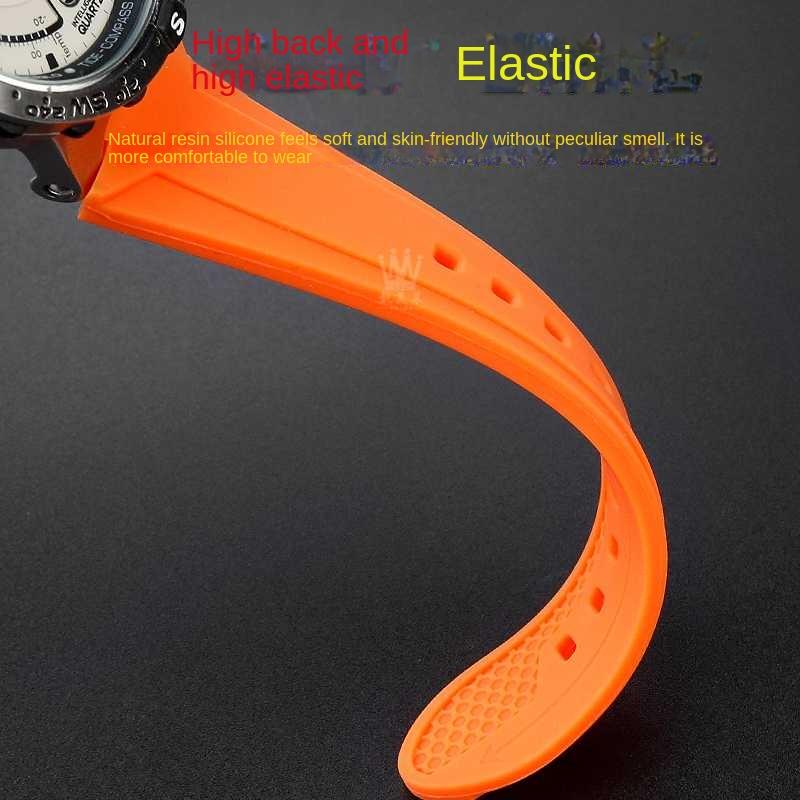 Bracelet de montre convexe Bracelet en silicone pour timex T2N738 T2N739 T2N720 T2N721 T49706 Bracelet de montre à boucle déployante Bracelet en caoutchouc 24X16mm