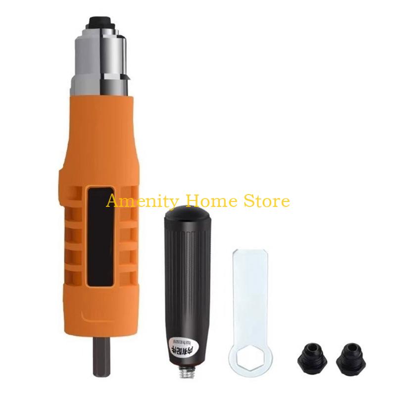 F26C Electric Rivet Guns Head Professional Riveter Nut Guns for Cordless Electric Drill Riveting Adapter Rivet Guns Nut