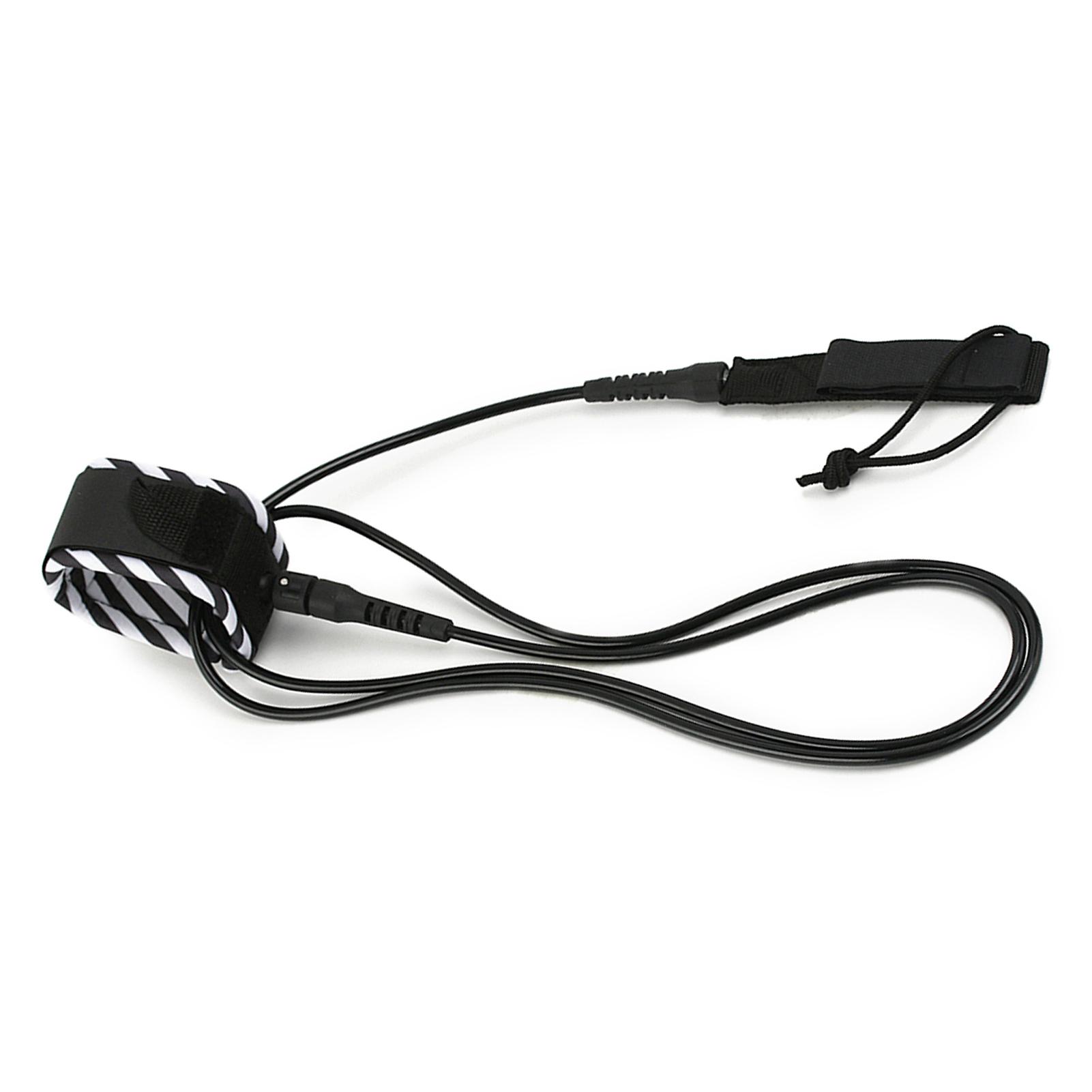 

Surf Leash Surfing Surfboard Leash Smooth Steel Swivel Surfing Leg Rope Paddleboard Leash 6FT 8FT 10FT 6ft чёрный