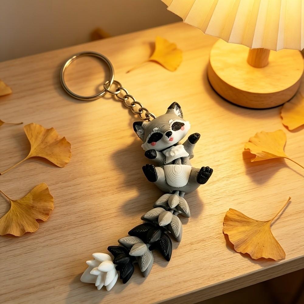 Decorative 3D Printed Key Chain Plastic Car Hanging Pendant Backpack Decoration