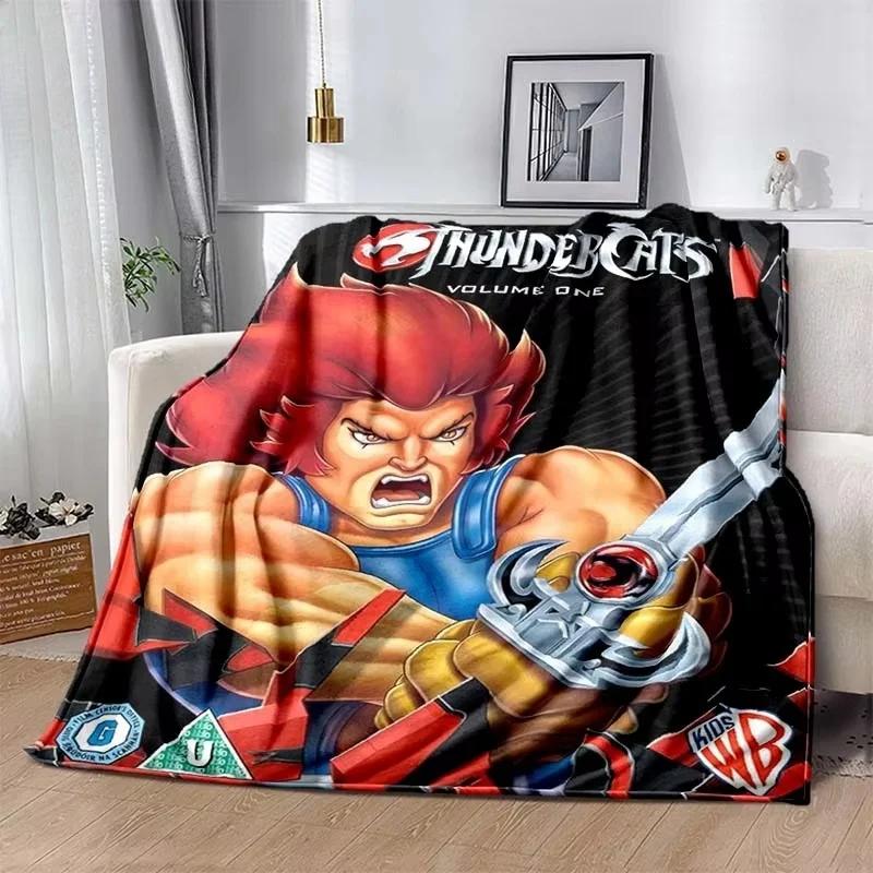 Fashion Cartoon Thundercats Printed Blanket Picnic Blankets Warm Blanket Soft and Comfortable Blanket Home Travel Birthday Gifts