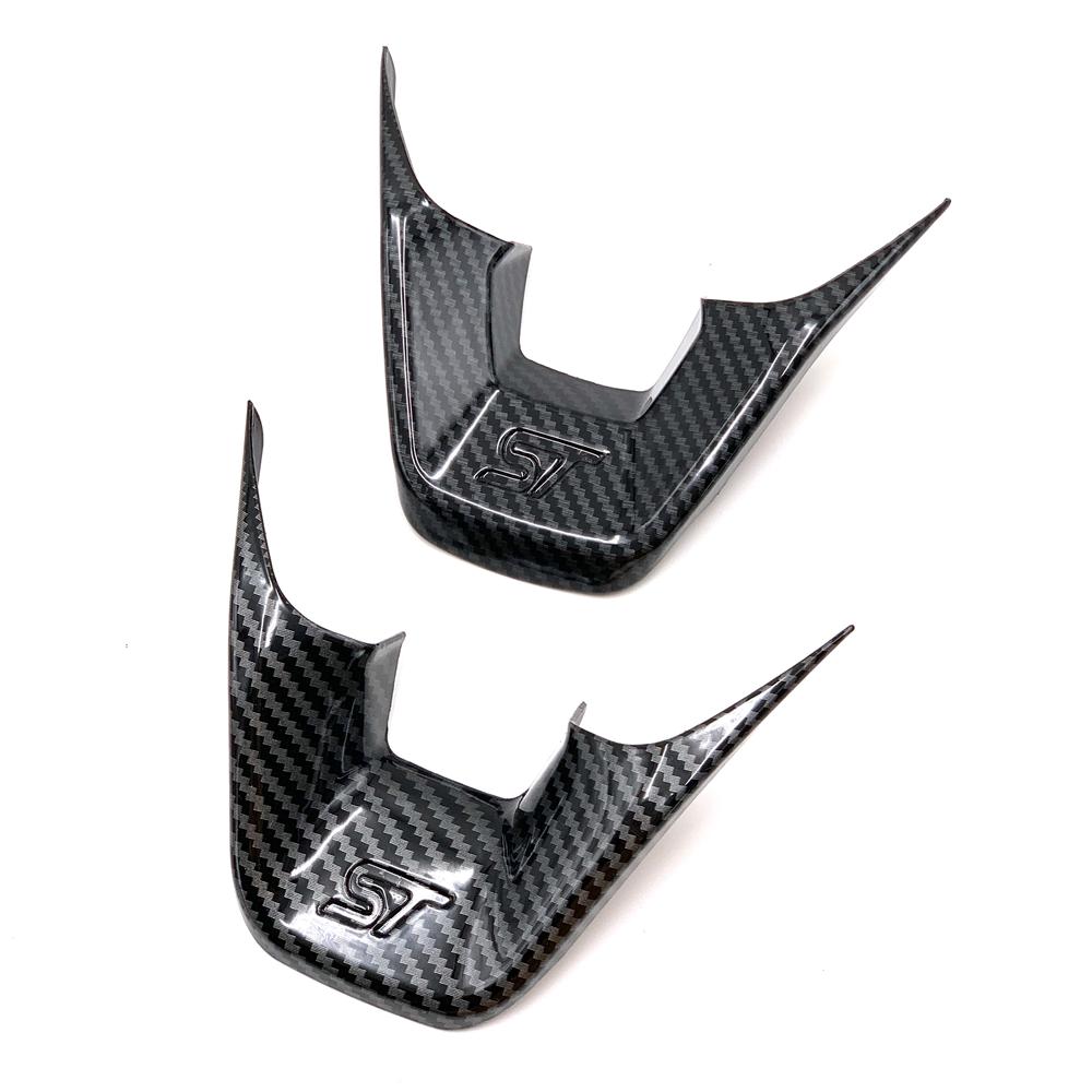 Für Ford Focus Kuga Escape 2018 2020 Fiesta MK8 Bronco Auto Styling ABS Innen Lenkrad Abdeckung Borte Aufkleber