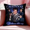 Meme C‑Chayanne Chiquito Meme Cushion Cover Breathable Linen Pillowcase Summer Odorless Eco-Friendly Invisible Zipper Washable