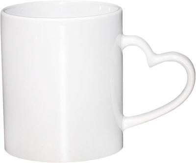 11oz Bílý hrnek, Lehké Jasné Porcelánové Šálky na Čaj s Uchem, Elegantní a Keramické Hrnky na Kávu pro Čaj, Horkou Čokoládu, Mléko