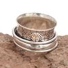 Silver Spinner Ring For Women Four Spinner Ring Fidget Silver Jewelry Ring"6"