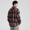 2024 Brief Langarmhemd Japanischer Hong Kong Stil Ins Loses Hemd Jungen Sommer Trendy Vielseitig Casual Mantel