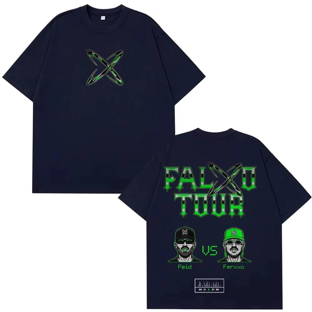 Rapper Feid Ferxxo Tour 2026 Print Tshirts Unisex Women Fashion HipHop Tshirt Summer Casual Cotton Short Sleeved top Streetwear