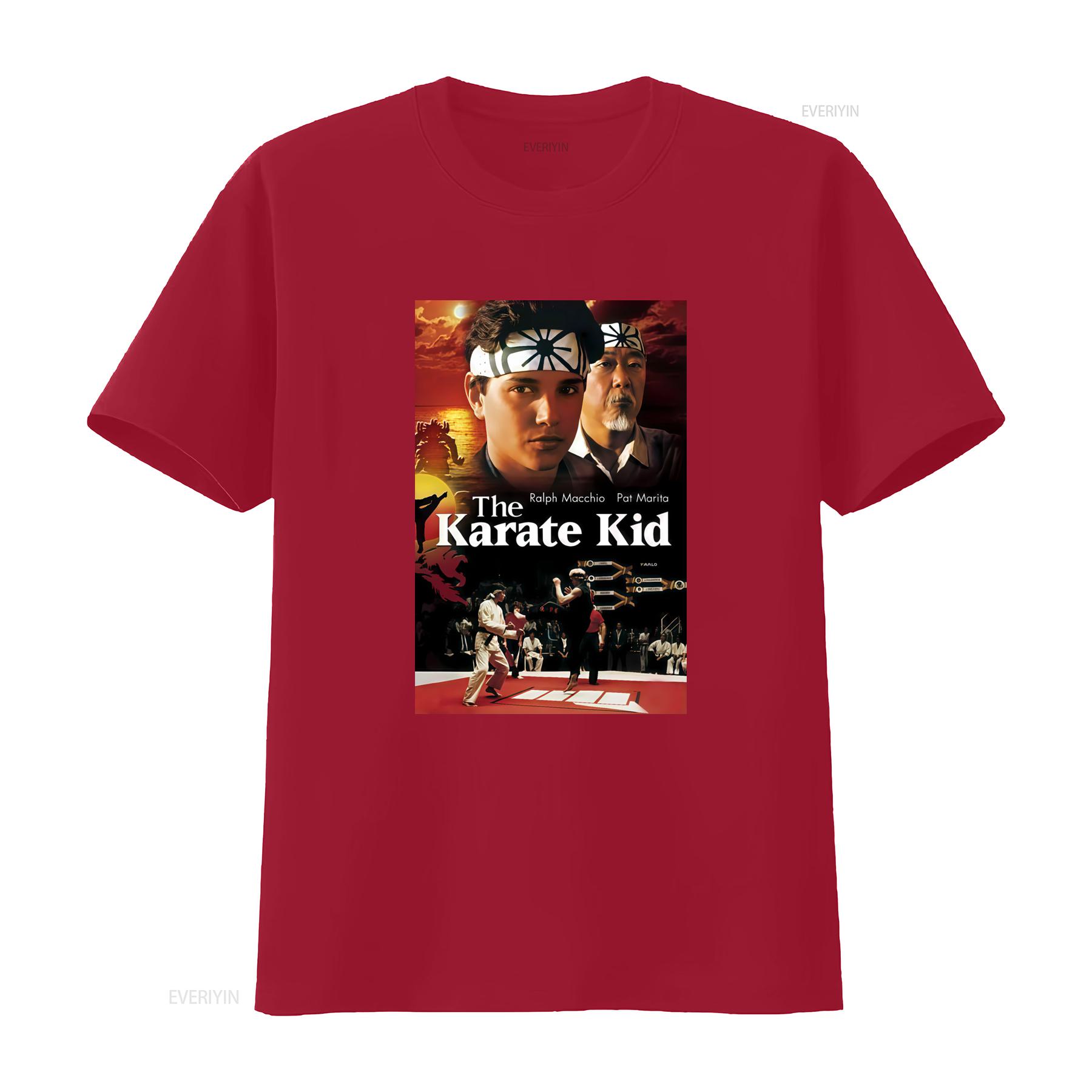 

The Karate Kid Movie Classic Film 80s 90s Poster T Shirt Kobra Kai Design vintage Washed Top For Everyday Wear Slightly fashion S
