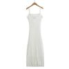 2025 Spring Women's Lace Patchwork Semi-Transparent Camisole Dress