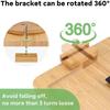 Wooden Lazy Sofa Tray and With Rotable Mobile Phone and IPad Stand Snack and Breakfast Plate Foldable Convenient and Practical