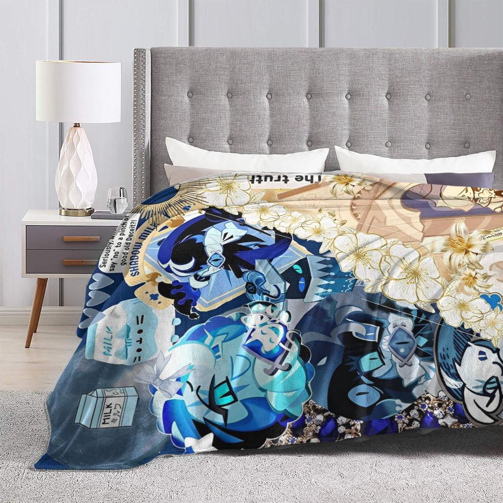 Comfortable Cookie Run Kingdom  Blanket Merch Bedding Decorative Video Games Throws And Blankets Warm Flannel for Office