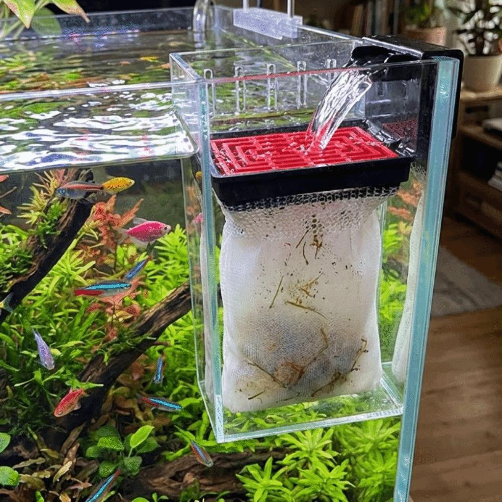 Hang on Filter Aquarium Filter Bag Compact Filter Container  Water Circulating