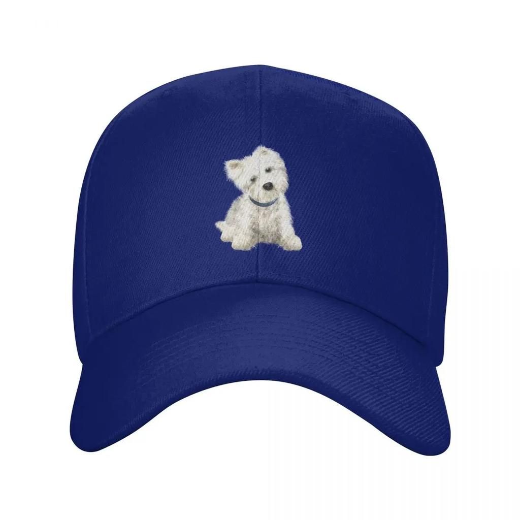 Vlastní Baseballová Čepice West Highland White Terrier Dámská Nastavitelná Život Je Lepší S Westíkem Kšiltovka Streetwear Snapback Čepice