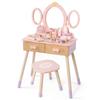 Children’s Wooden Princess Vanity Set with Jewelry Box