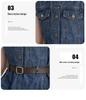 Summer 2026 Girls' Denim Tencel Dress: Lightweight, Sleeveless, Long Shirt Dress for School-Style Wear for Older Kids.