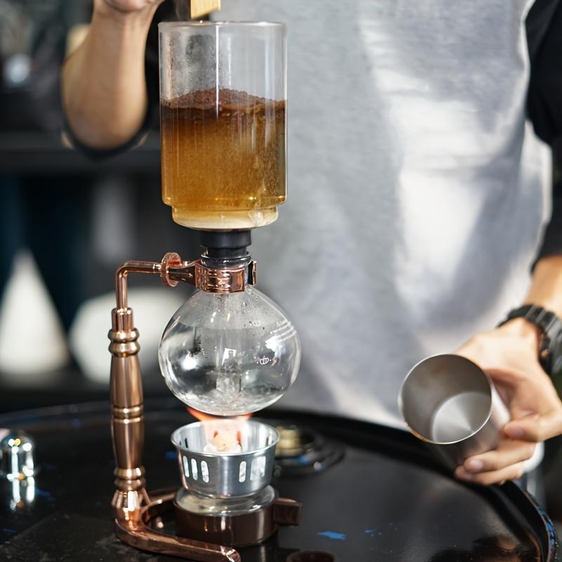 Technica 5 TCA-3 Skleněný sifonový kávovar 3 šálky Profesionální systém vaření Stylový a odolný pro domácí nebo kancelářské použití