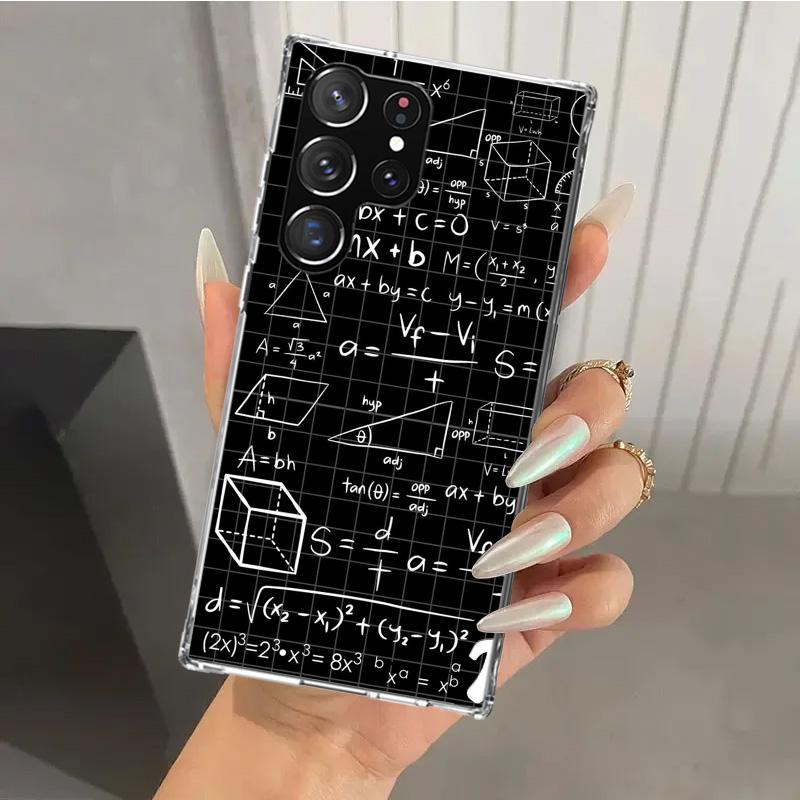 Physics Chemical Mathematics Phone Case for Samsung Galaxy S26 S24 S23 Ultra S25 Edge S22 S21 Plus S20 FE + Soft Print Shell Fun