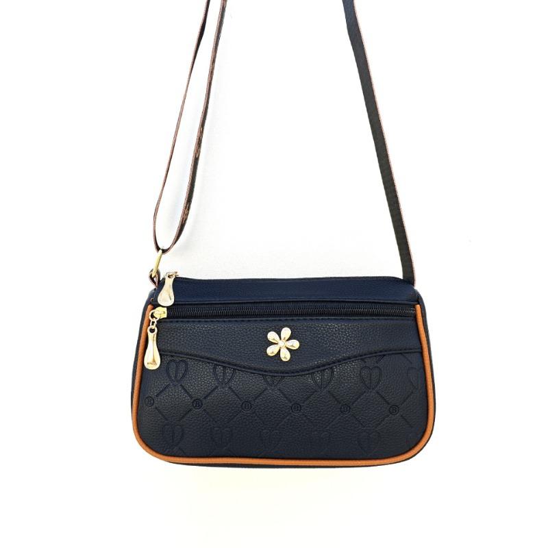 

Bag women s new middle-aged and old mother shopping bag versatile large-capacity single shoulder oblique span key small square bag чёрный