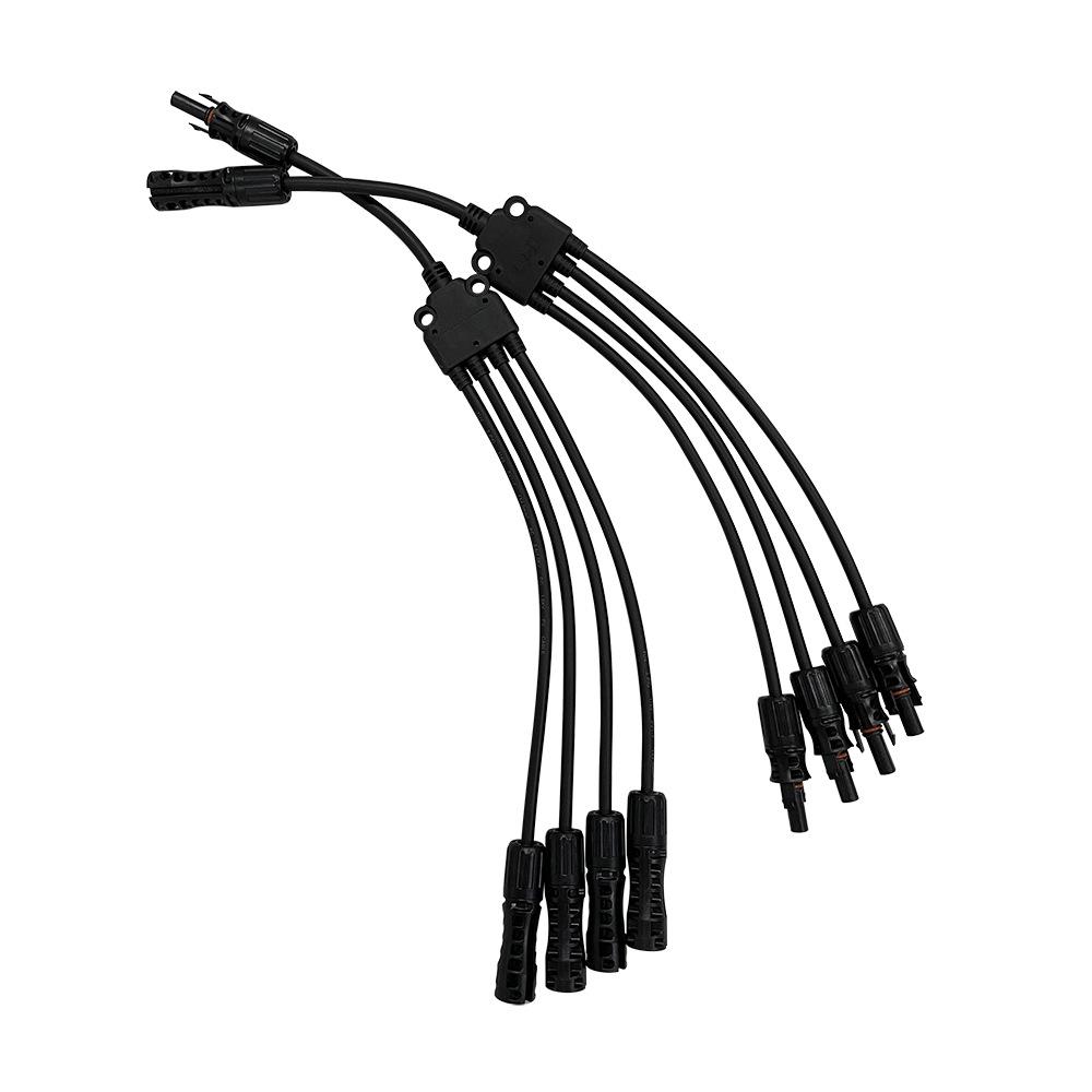 1500V PV Combiner Kit: MC4 Solar Connector 4-to-1 Y-Type Harness
